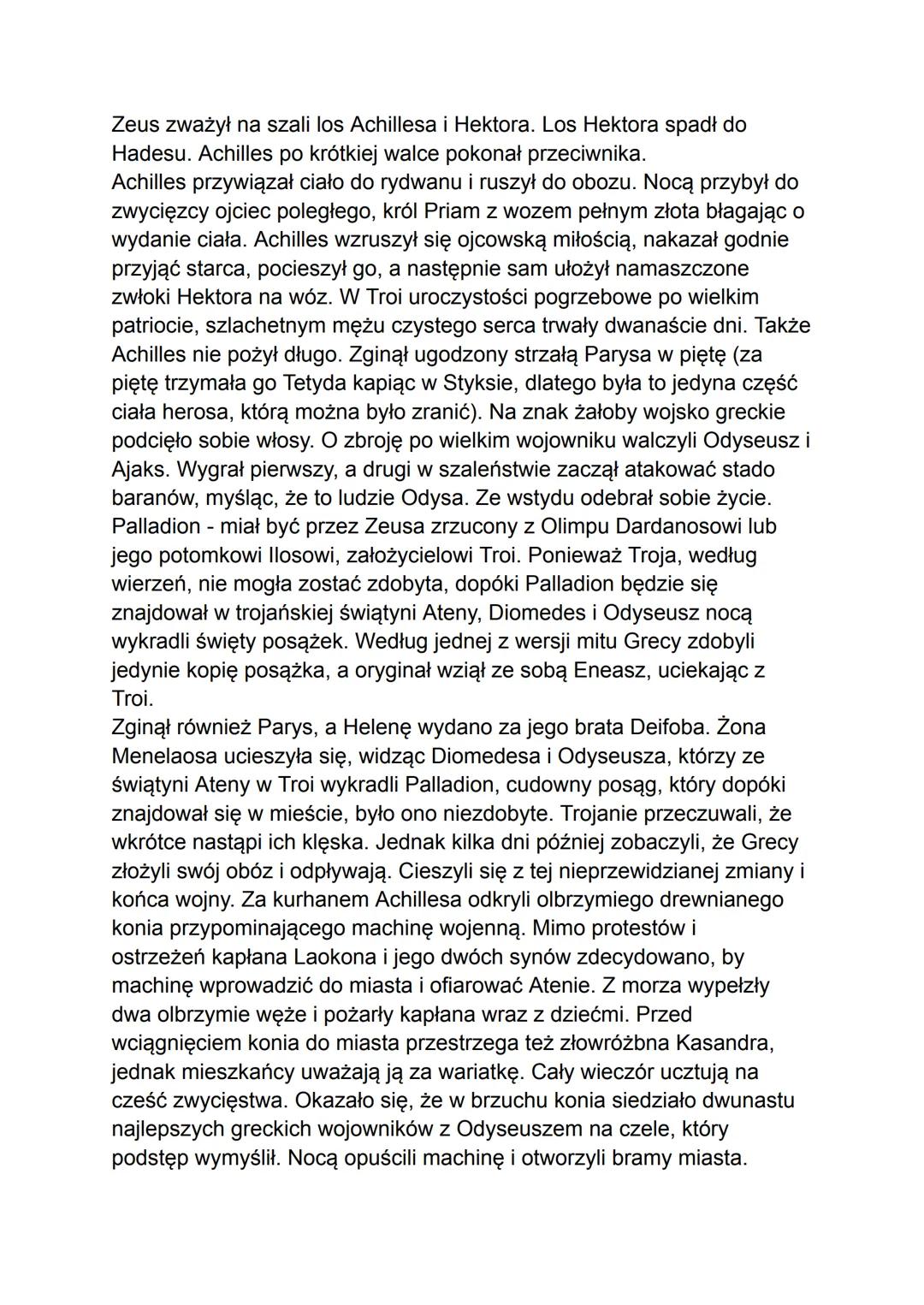 JAN PARANDOWSKI - MITOLOGIA, CZ. 1 GRECJA
Mitologia grecka - wprowadzenie
Mitologia to zbiór stworzony u zarania określonej kultury mitów -