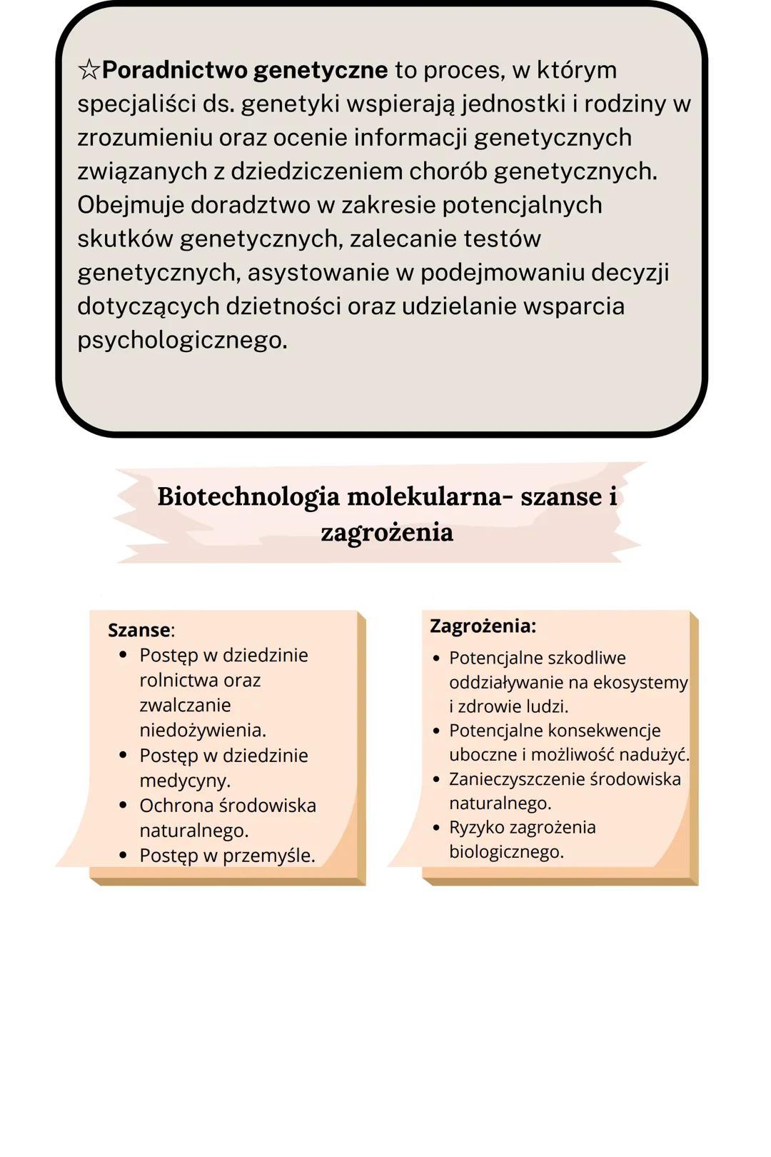 Biotechnologia molekularna
-szanse i zagrożenia
✩Klonowanie to kopiowanie komórki bądź organizmu - kopie te
są nazywane klonami i mają ident