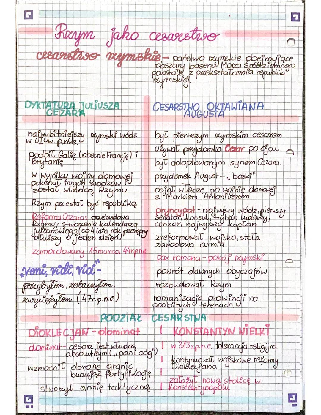 G
Rzym
● potoženie: Polwysep Apeninski
• warunki naturalne: dużo pól uprawnych
B klimat: Śródziemnomorski
Italikowie
Latynowie
Etruskowie
Gr