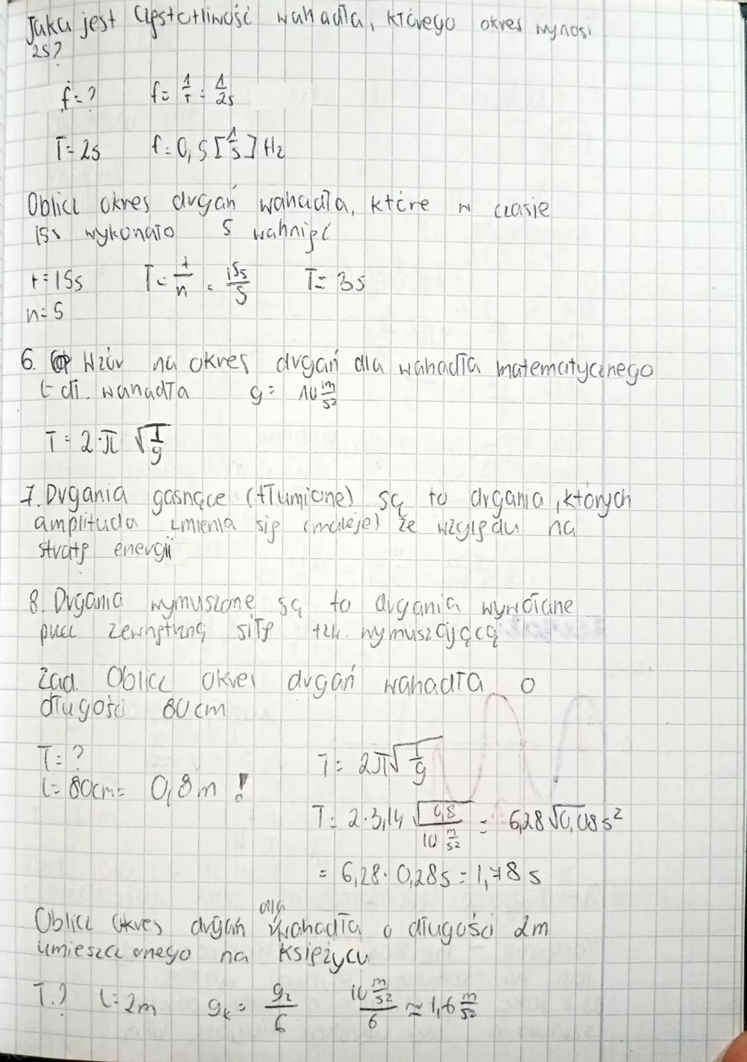 # temat: Wahadło matematyczne
1. wahadło matematycine - ciato a masie
punktone, zawieszone na Genkiej nievozciągliwej
nici
(zegav)
2. Za