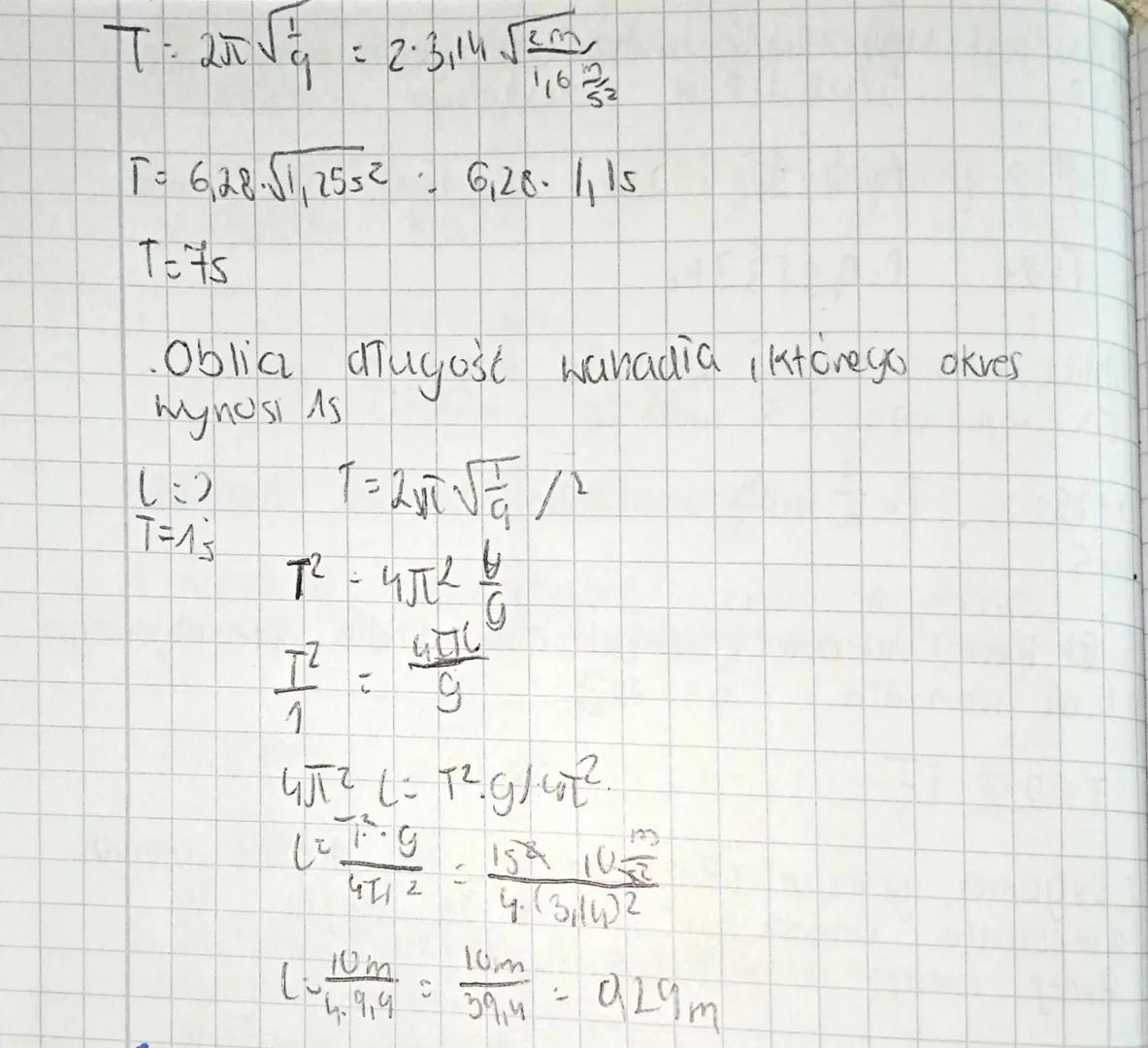 # temat: Wahadło matematyczne
1. wahadło matematycine - ciato a masie
punktone, zawieszone na Genkiej nievozciągliwej
nici
(zegav)
2. Za
