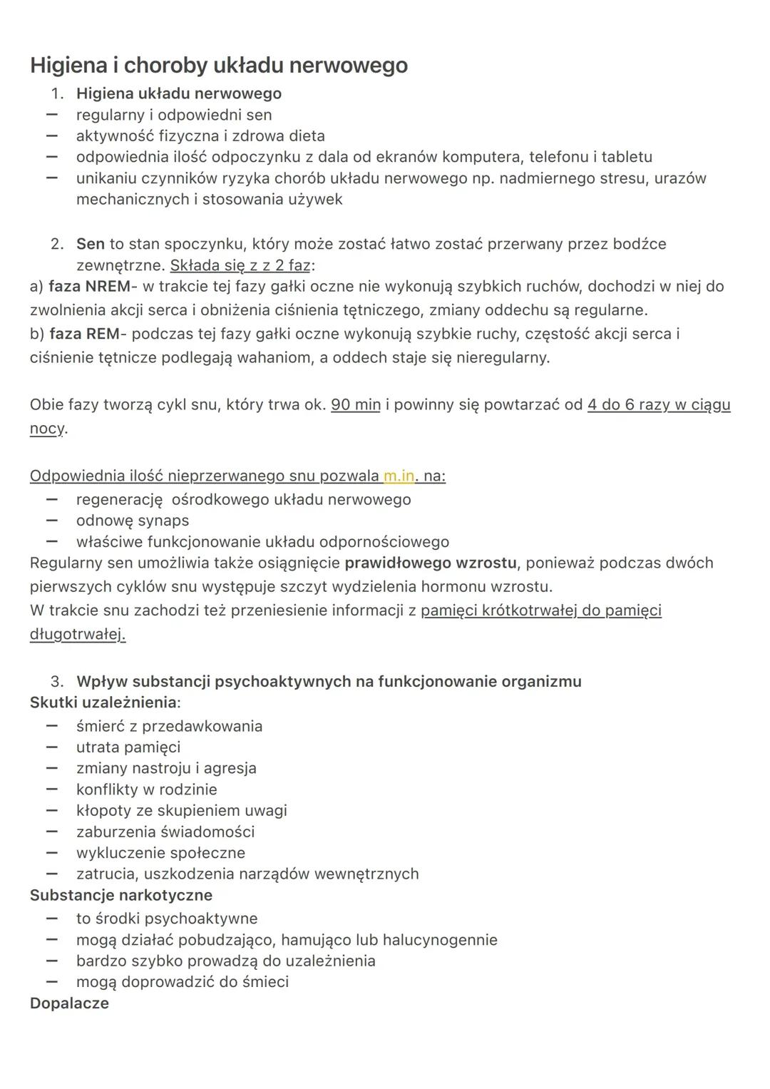 Higiena i choroby układu nerwowego