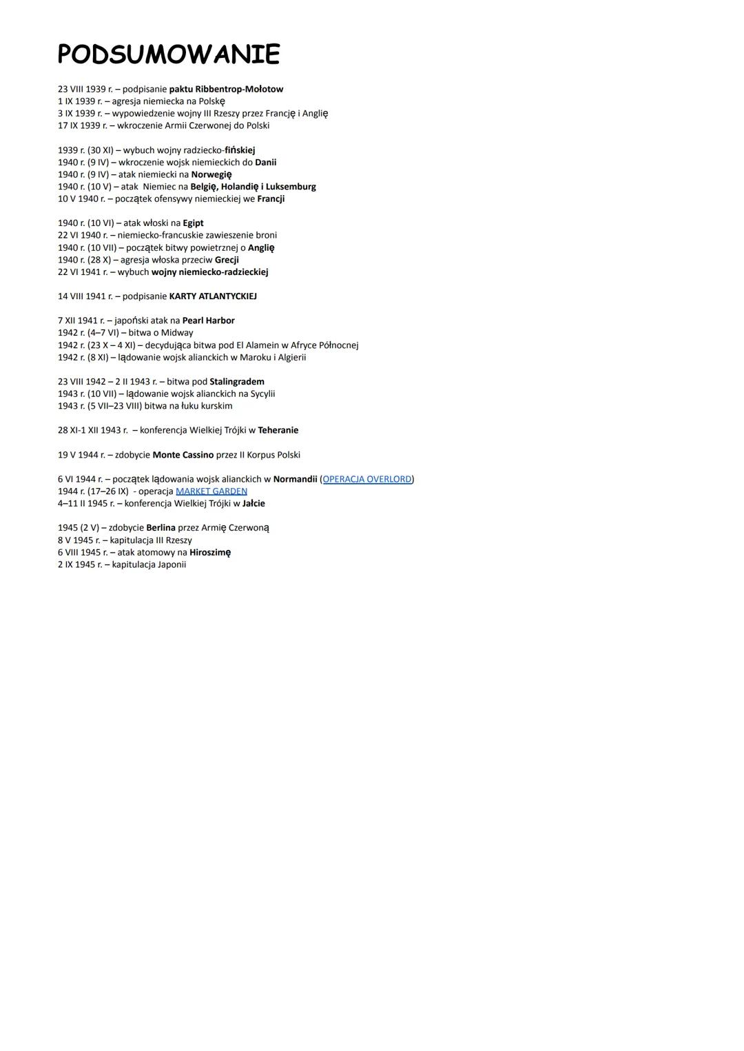 1. 1. WOJNA OBRONNA
I. GENEZA WOJNY
1. Dyplomacja polska i niemiecka przed wybuchem wojny
PAKT RIBBENTROP-MOŁOTOW-23 VIII 1939 r.
pierwotny