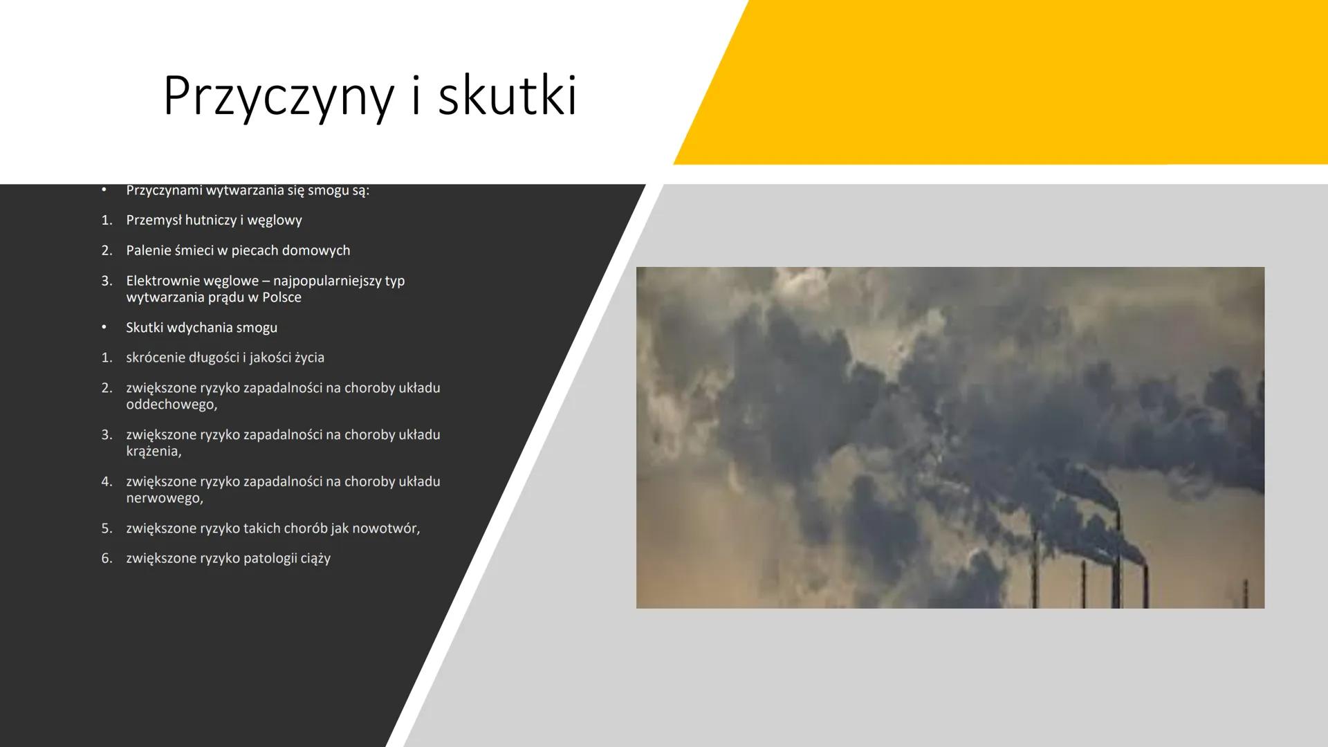# Zanieczyszczenia
powietrza
Dzisiaj opowiem wam o
zanieczyszczeniach powietrza ich
przyczynach oraz skutkach # Smog
• Tak to zdjęcie obok