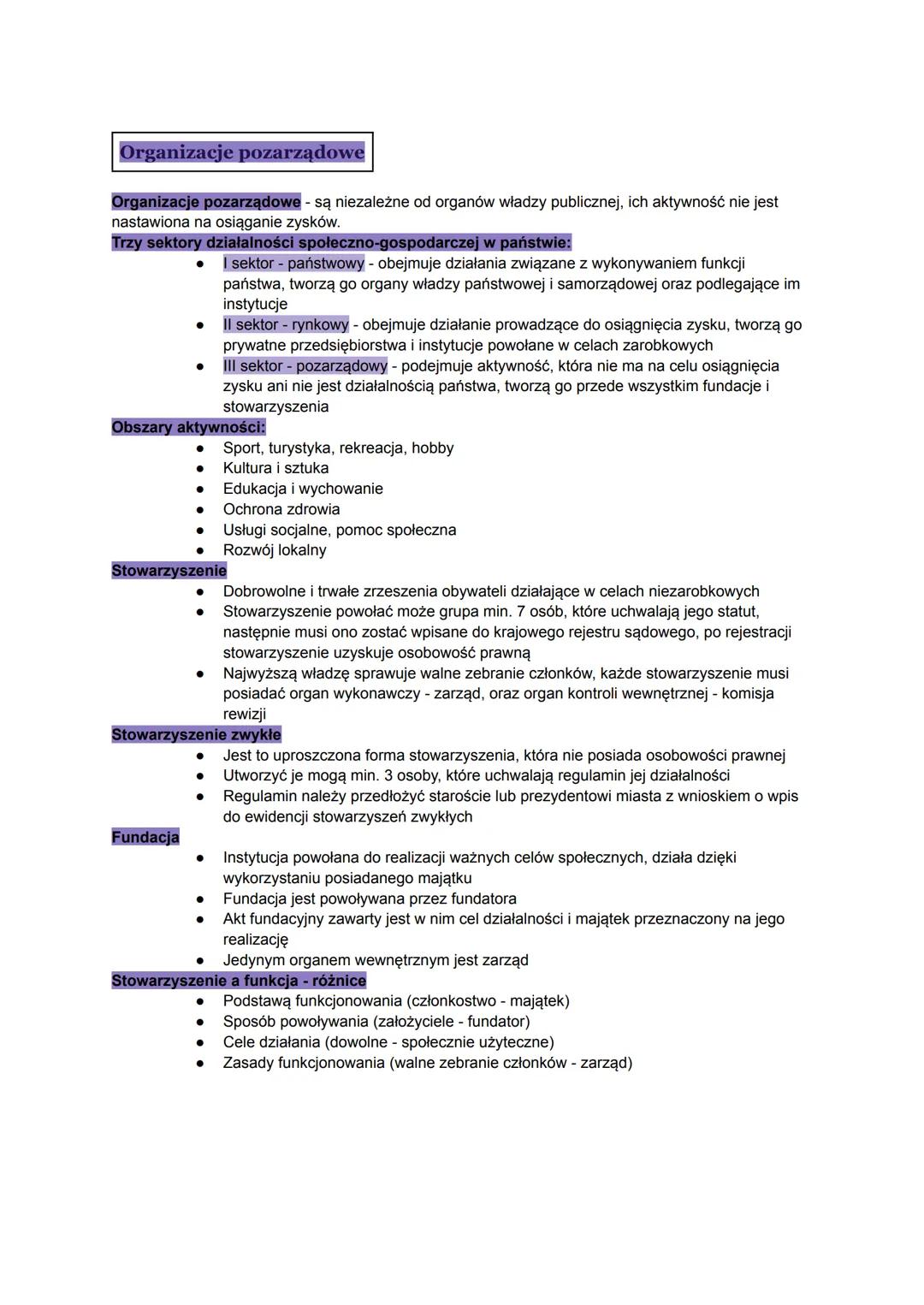 # Organizacje pozarządowe
Organizacje pozarządowe - są niezależne od organów władzy publicznej, ich aktywność nie jest
nastawiona na osiąga