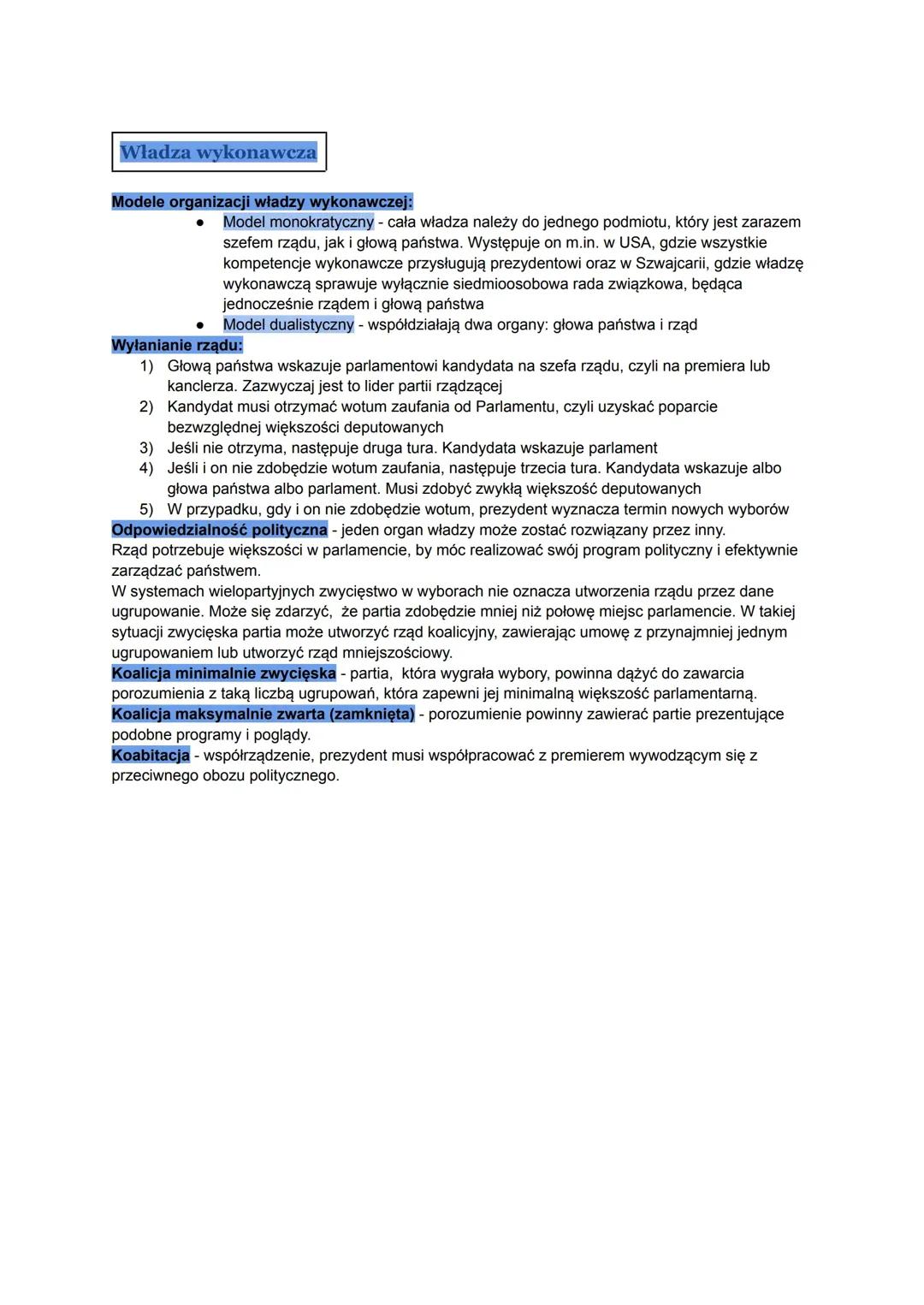 4.3 Władza wykonawcza