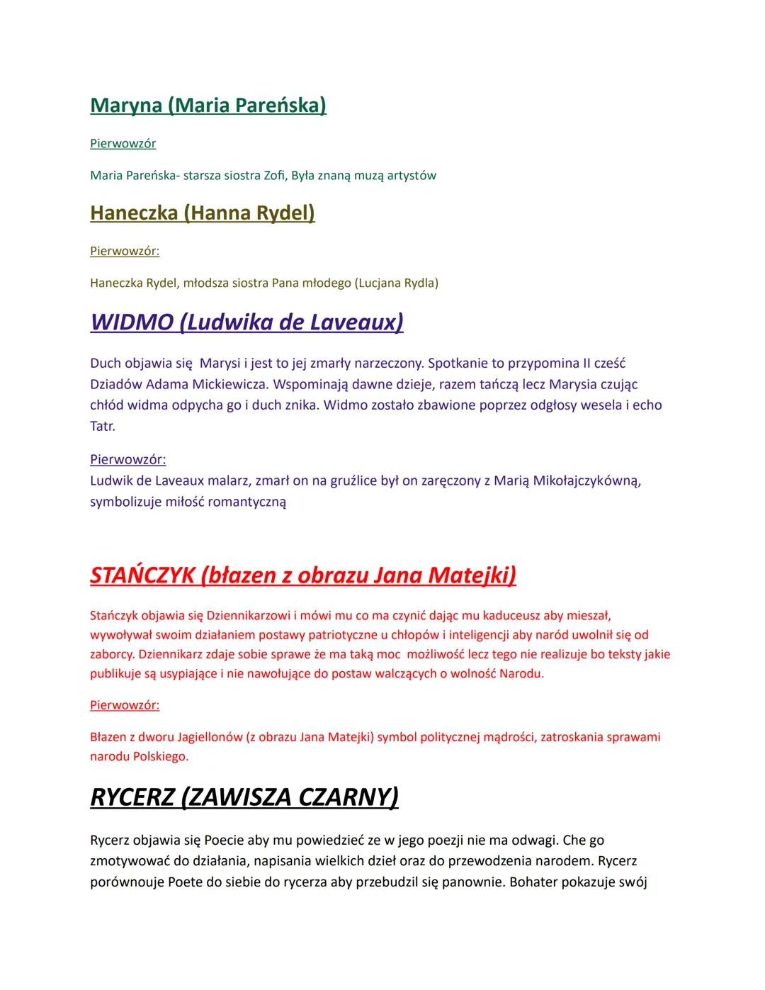 MEZALIANS - POŚLUBIENIE KOGOŚ Z NISZEGO STANU
DEKADENT-
Pan młody (Lucjan Rydel)
W książce:
Młodopolski artysta pan z miasta. Nie rozumie ws