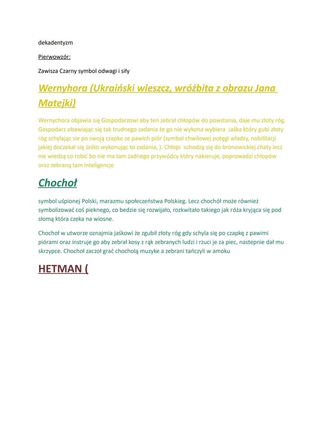 MEZALIANS - POŚLUBIENIE KOGOŚ Z NISZEGO STANU
DEKADENT-
Pan młody (Lucjan Rydel)
W książce:
Młodopolski artysta pan z miasta. Nie rozumie ws