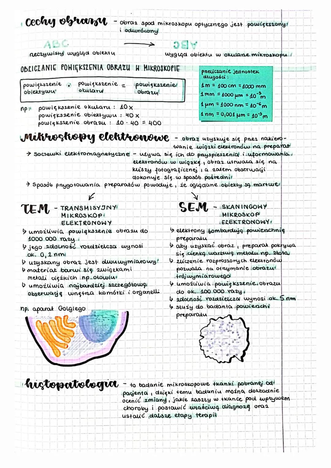 obserwacje
mikroskopowe
= Cechy mikroskopu =
Powiększenie
-
to stosunek rozmiaru obrazu obiektu do jego
Reczywistej wielkościć
Zdolność rozd