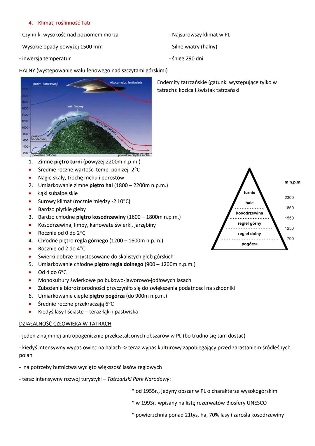 TATRY - góry młode
1. Położenie i wysokość
• Najwyższe pasmo w łańcuchu Karpat
•
Powierzchnia: 785km2 -> 175km2 (22,3%) w PL
• Najwyższy szc