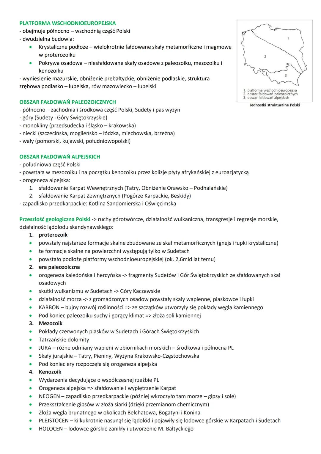 Położenie fizycznogeograficzne Polski:
- w środkowej Europie
- większość leży na Niżu Polskim
(fragment Niziny Środkowoeuropejskiej)
- od Mo