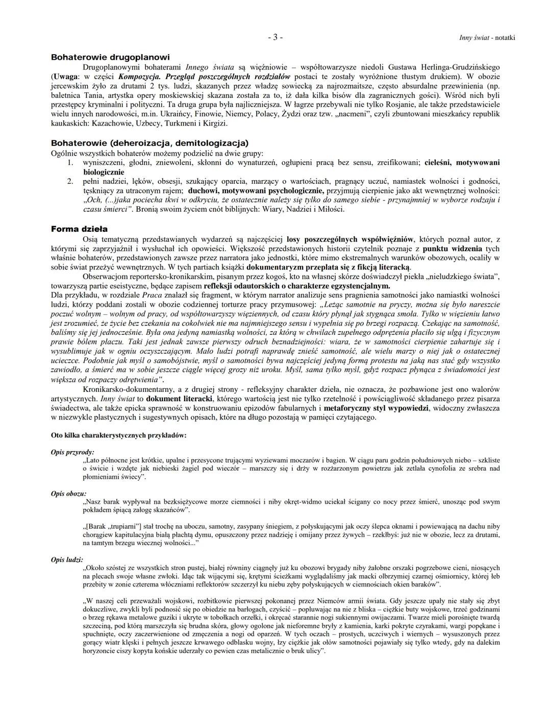 Biogram autora
-1-
Gustaw Herling-Grudziński, Inny świat. Zapiski sowieckie (1953 - I. wyd. polskie)
Inny świat notatki
Gustaw Herling-Grudz