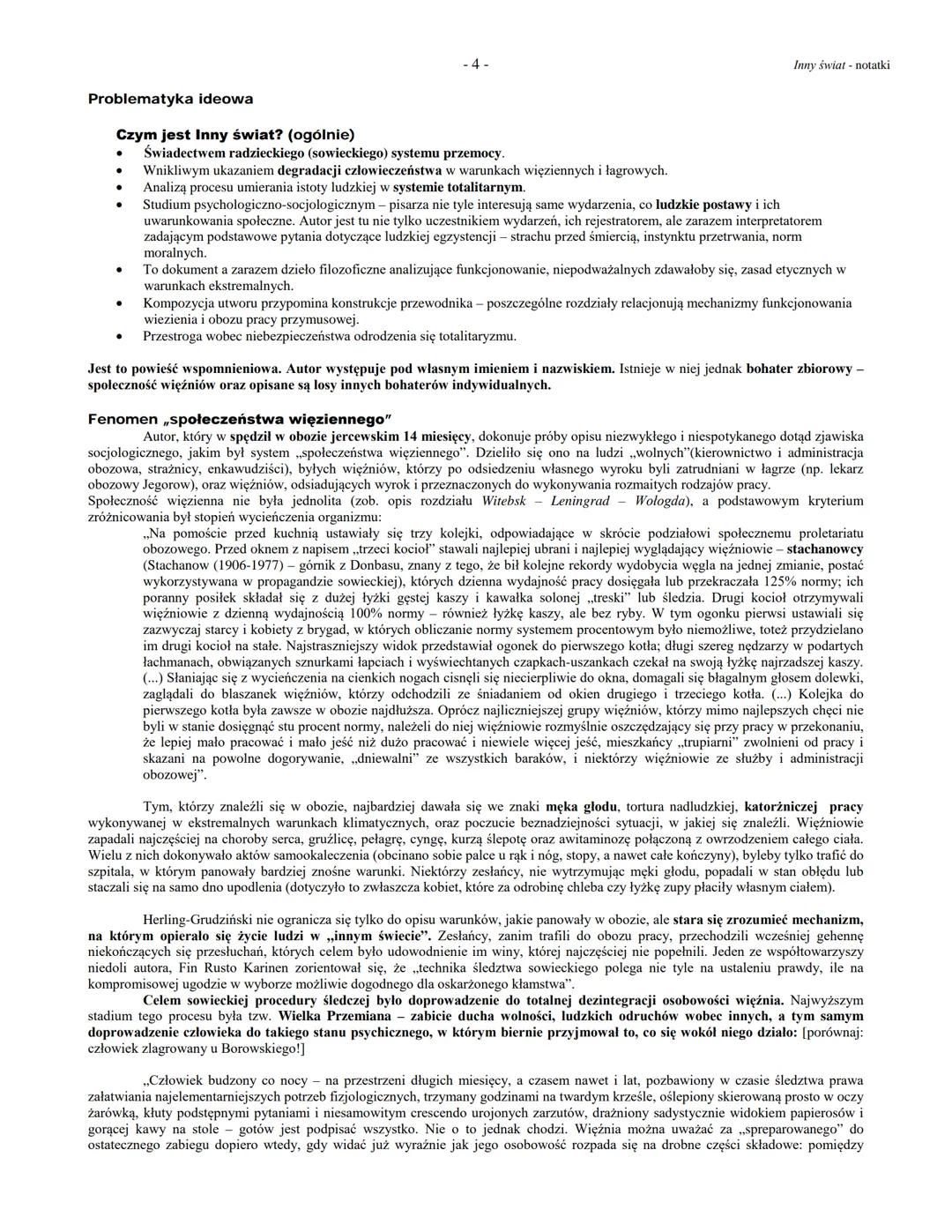 Biogram autora
-1-
Gustaw Herling-Grudziński, Inny świat. Zapiski sowieckie (1953 - I. wyd. polskie)
Inny świat notatki
Gustaw Herling-Grudz