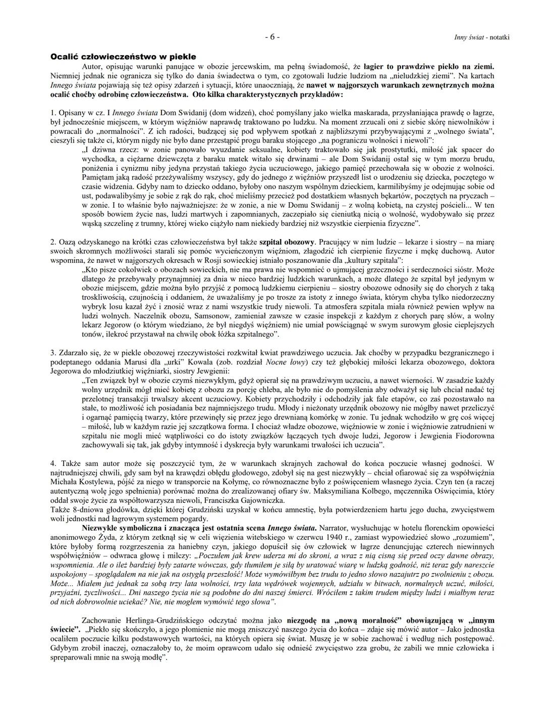 Biogram autora
-1-
Gustaw Herling-Grudziński, Inny świat. Zapiski sowieckie (1953 - I. wyd. polskie)
Inny świat notatki
Gustaw Herling-Grudz