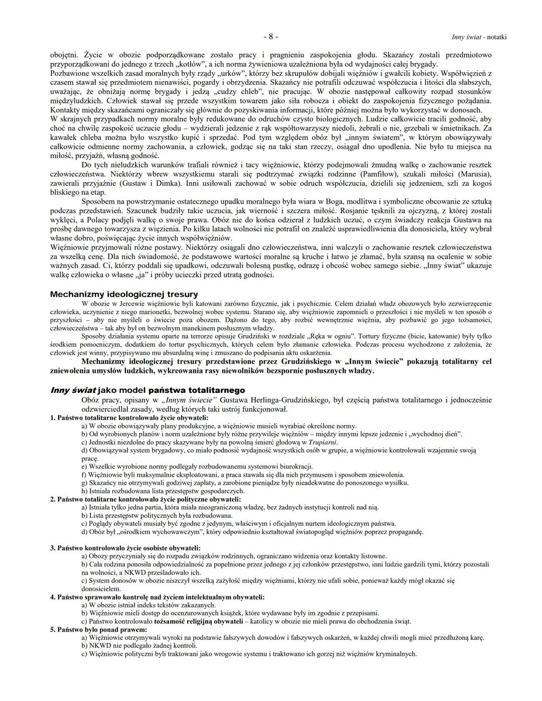 Biogram autora
-1-
Gustaw Herling-Grudziński, Inny świat. Zapiski sowieckie (1953 - I. wyd. polskie)
Inny świat notatki
Gustaw Herling-Grudz