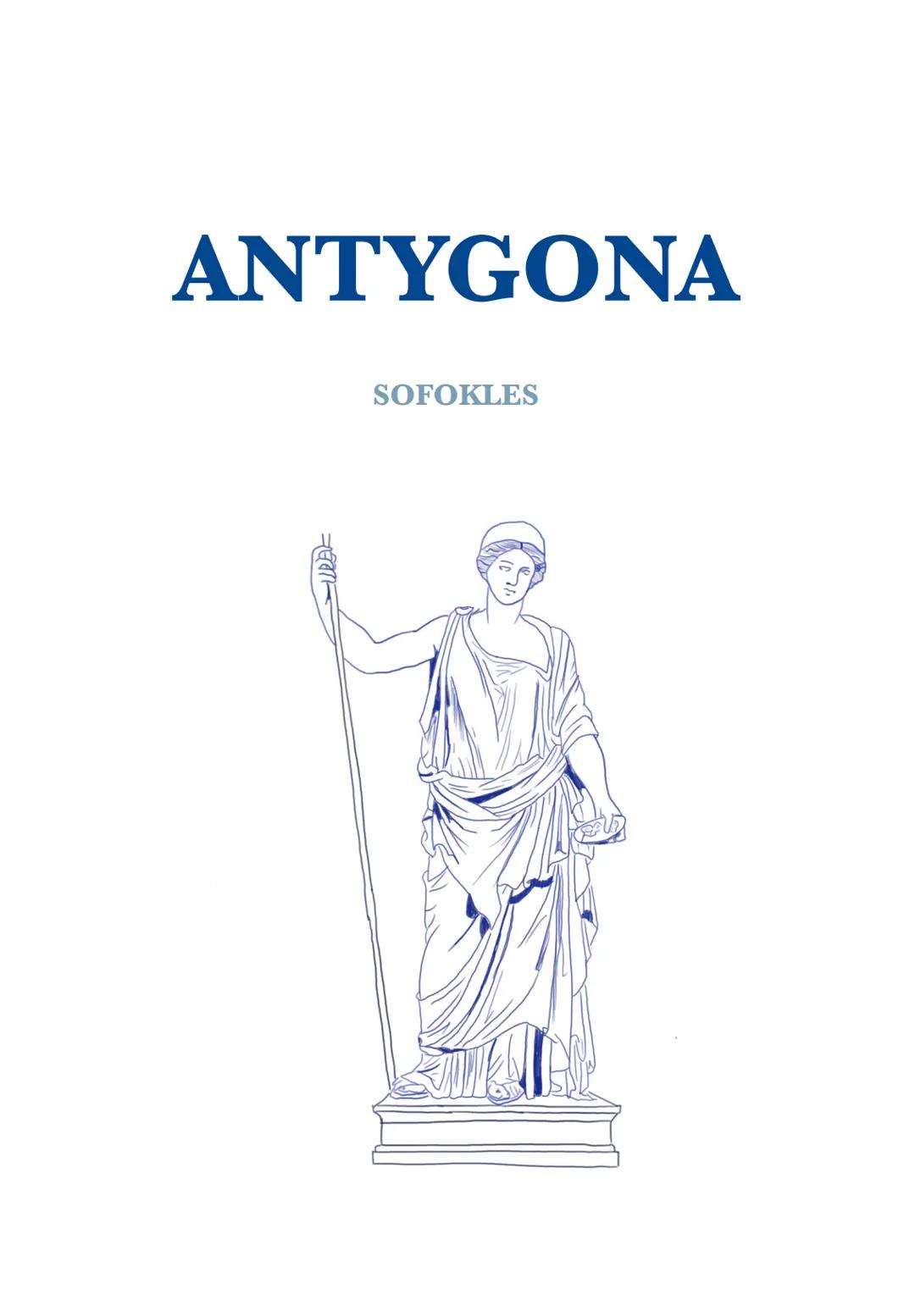 ANTYGONA
SOFOKLES ANTYGONA
Sofokles
Główne informacje
,,Antygona"-utwór antyczny, należący do gatunku tragedii antycznych. W utworze ukazany