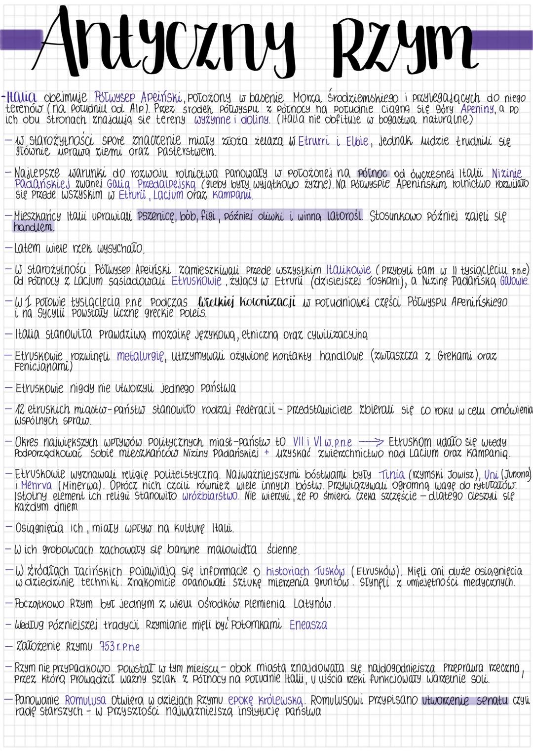 # Antyczny Rzym
-Halia obejmuje Półwysep Apeiński, POTOżony w basenie Morza środziemskiego i przylegających do niego
terenów (na Porudnill