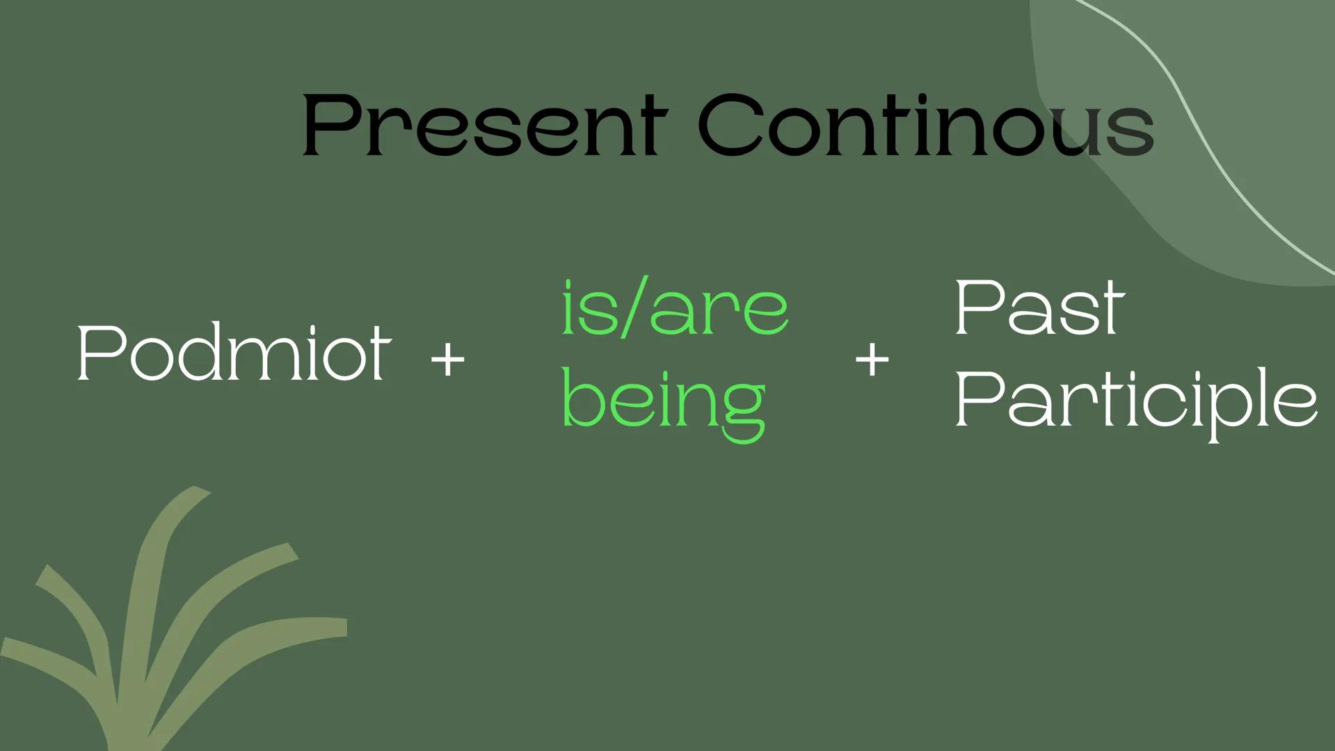Passive voice Budowa
Subject + to be + Past
Participle Kiedy
używamy?
Gdy chcemy
przekazać, że efekt jest
ważniejszy niż
wykonawca czynności