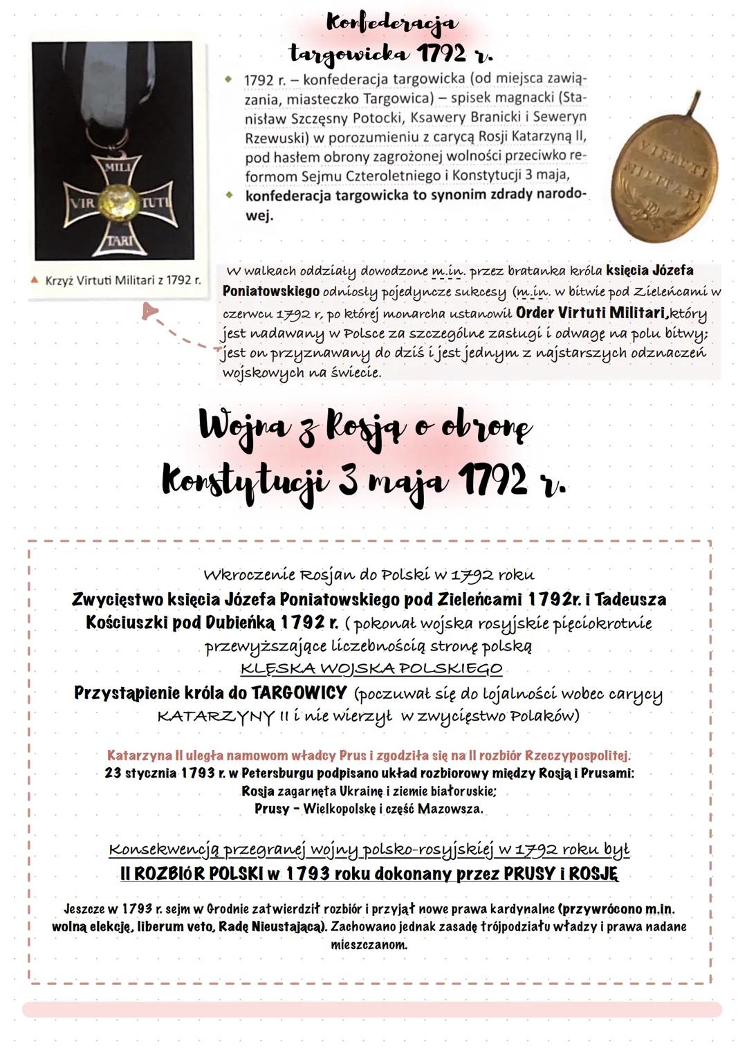 # II ROZBIÓR POLSKİ
1793 rok
Kraje biorące udział w rozbiorze: ROSJA, PRUSY
Przyczyny
* Rosnące wpływy Rosji na sprawy wewnętrzne