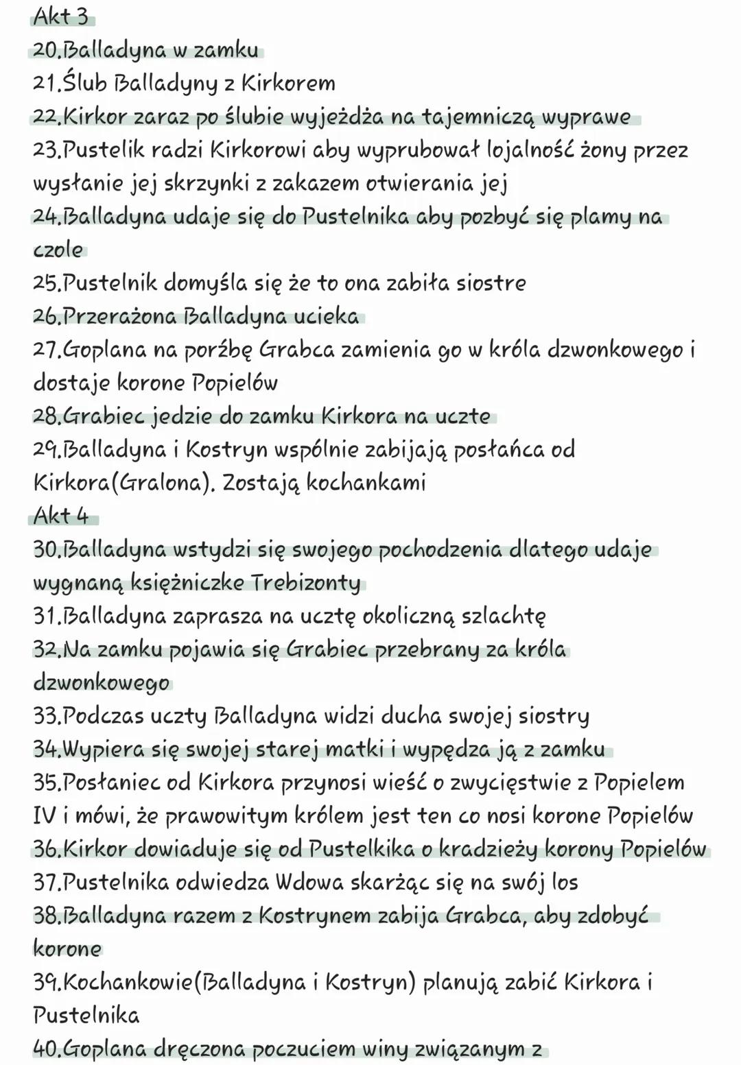 Juliusz Słowacki
# Ballardyna
Czas akcji: okres rządów
króla Popiela VI
Miejsce akcji: okolice jeziora
Gopło, okolice Gniezna
# Postacie: