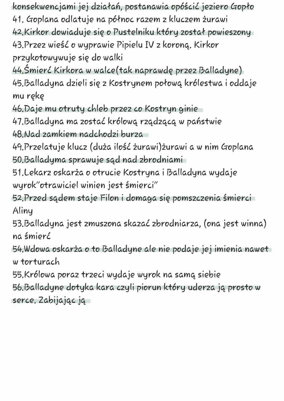 Juliusz Słowacki
# Ballardyna
Czas akcji: okres rządów
króla Popiela VI
Miejsce akcji: okolice jeziora
Gopło, okolice Gniezna
# Postacie: