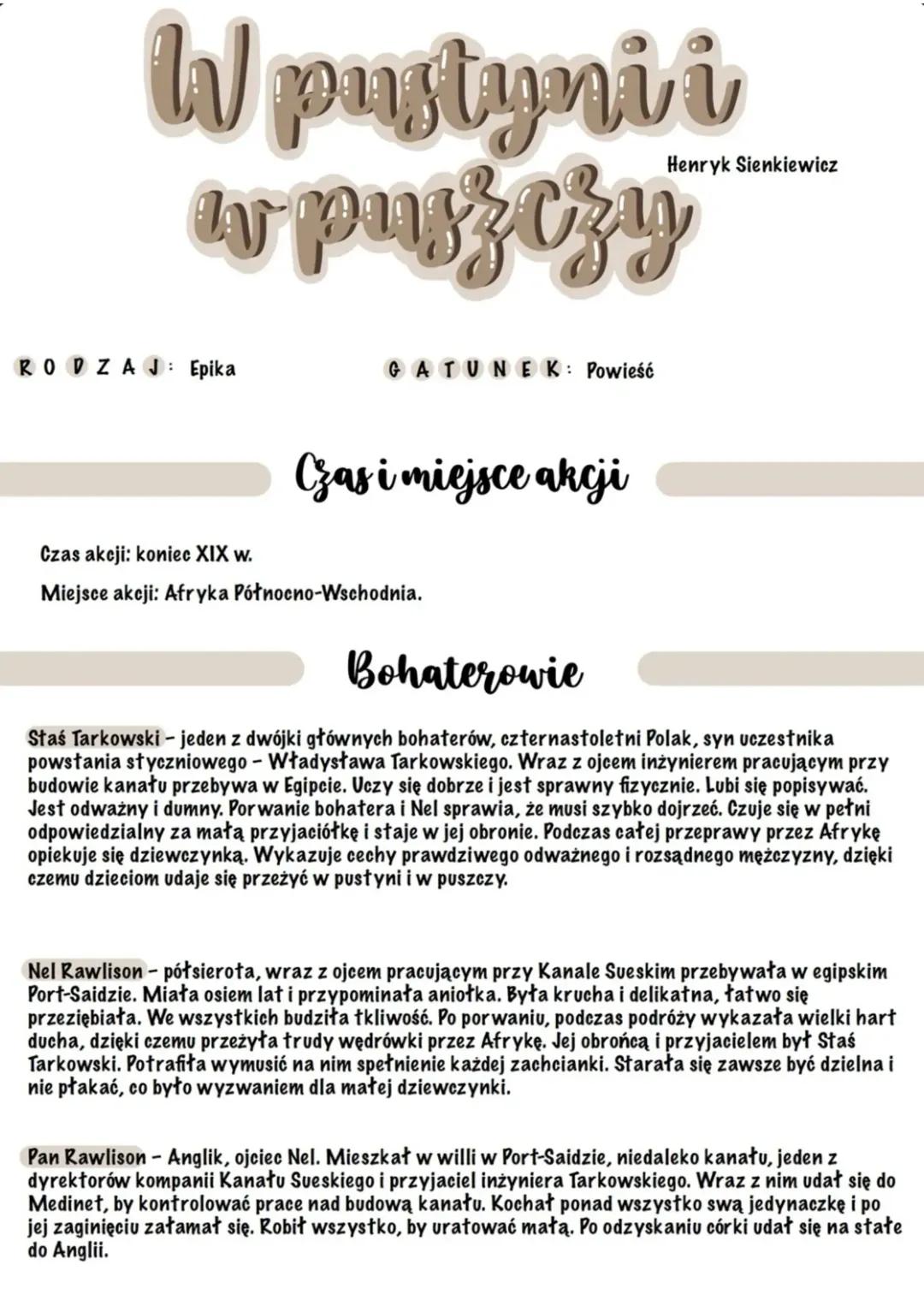 W pustyni i w puszczy