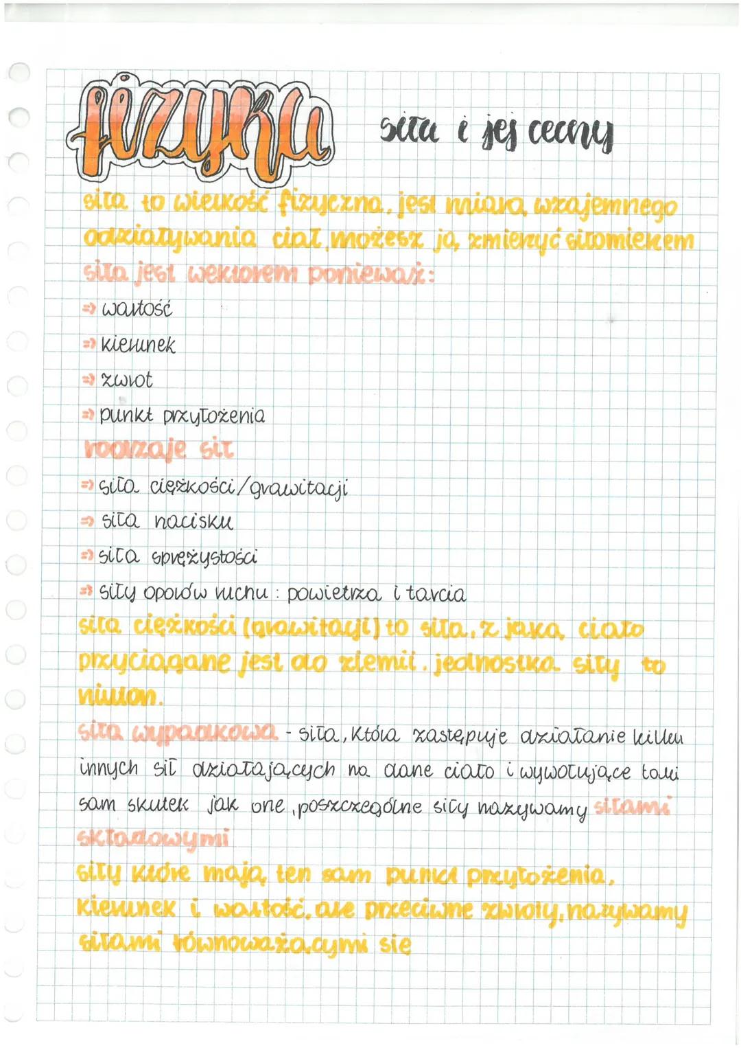 ### sita i jes cecny
sita to wielkość fizyczna, jest miara wzajemnego
odziaływania ciał możesz jo, zmierzyć sitomiekem
sita jest wekiorem p