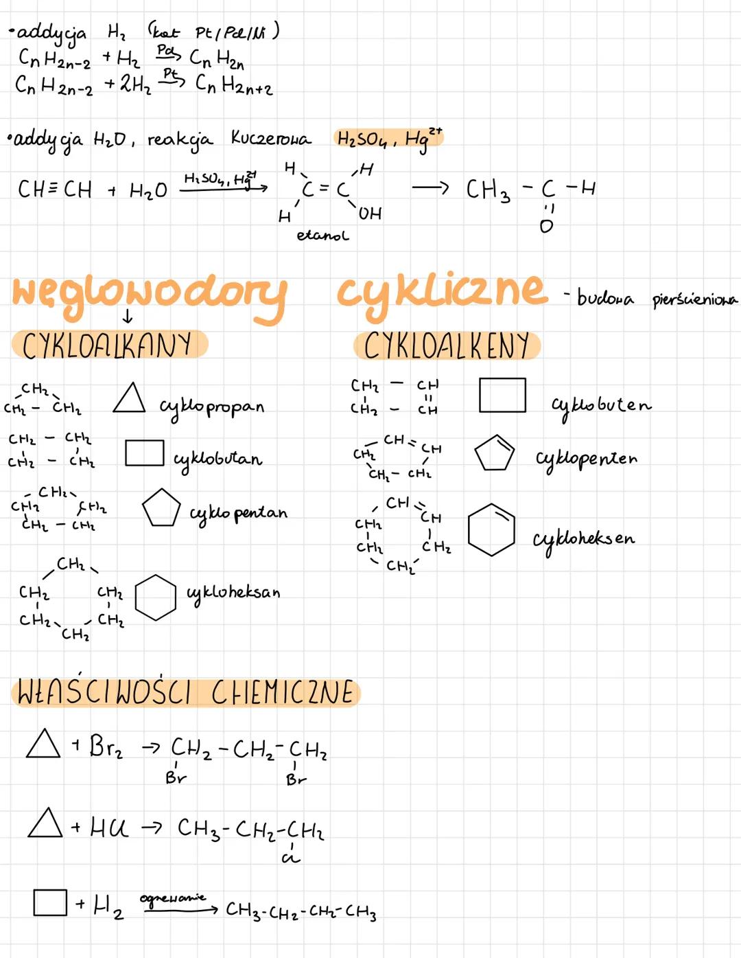 # WĘGLOWODORY
## typy reakcji
•r. substytucji - podstawienia podstawianie atomu lub grupy atomów prez inne atomy, grupy atomów
пр. CH3-H +