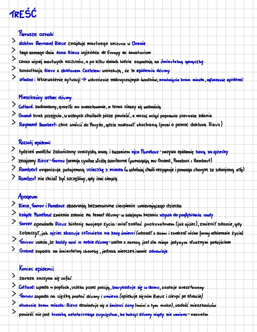 DZVMA-
Albert Camus
GENEZA
> utwór ukazany wkrótce ро I wojnie światowej 1947v.
>
nawiązywał do niedawnych wydarzeń histovycznych; kolabovac