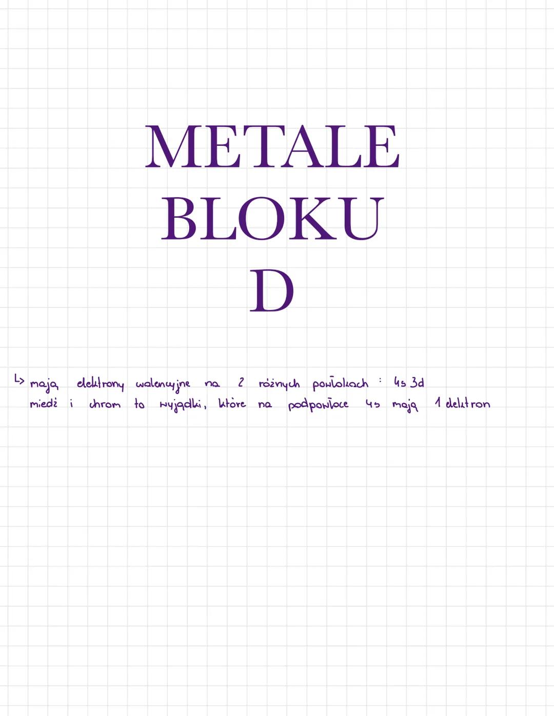 METALE BLOKU D