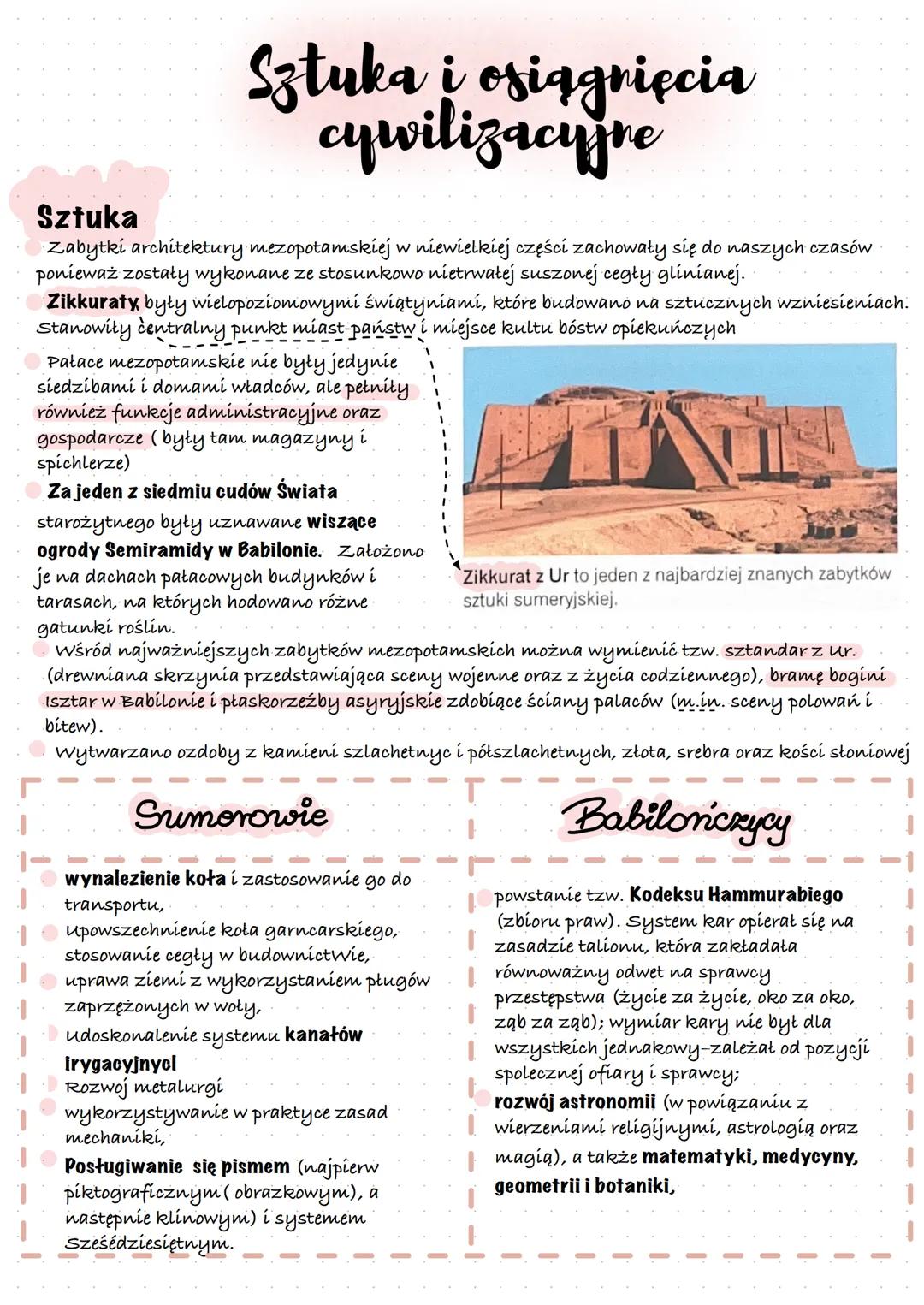 # Starożytność
Mezopotamia
Kraina Geograficzna inaczej nazywana żyznym półksiężycem lub międzyrzeczem, ponieważ
leżała między dwiema rzeka