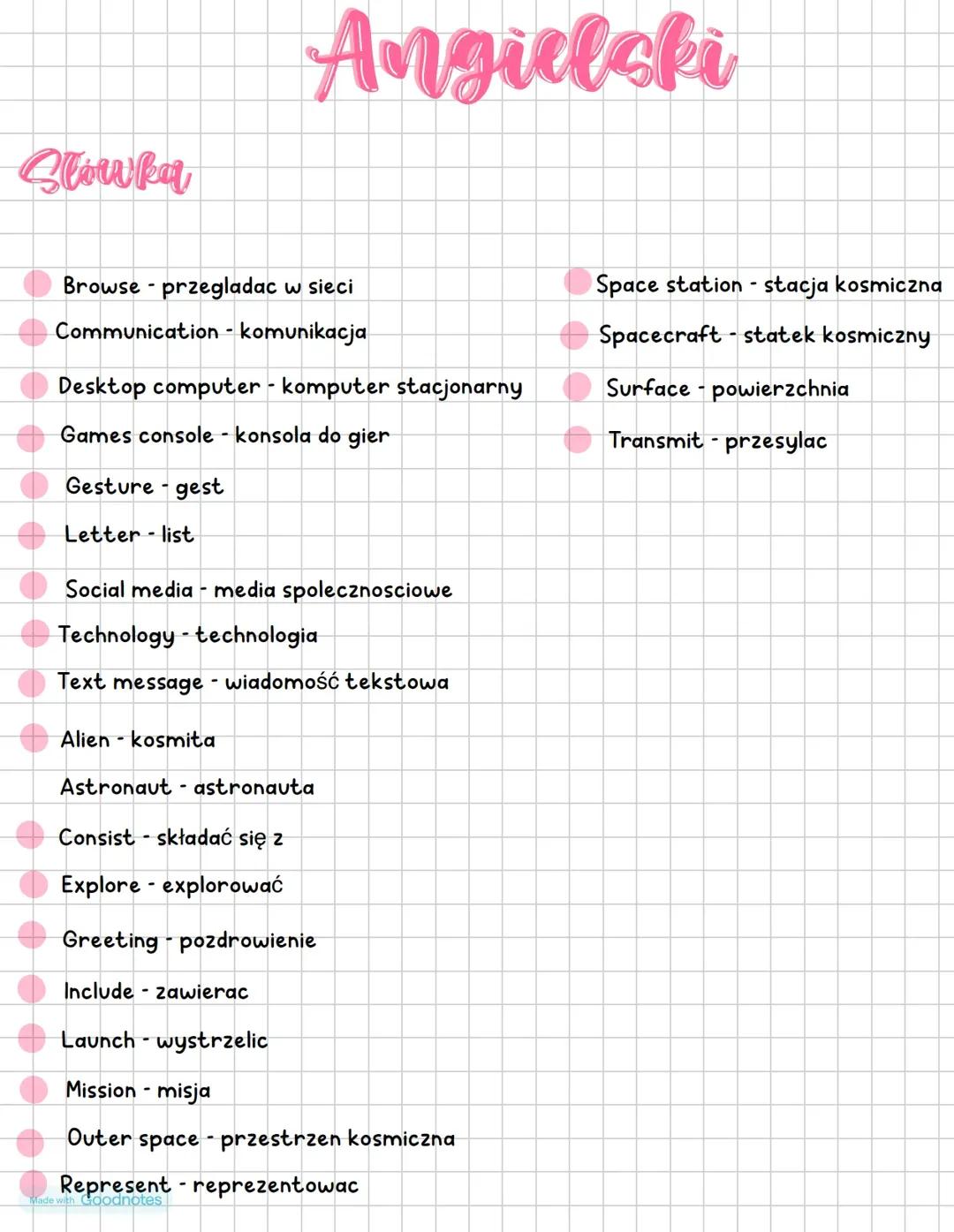 Słówka na angielski