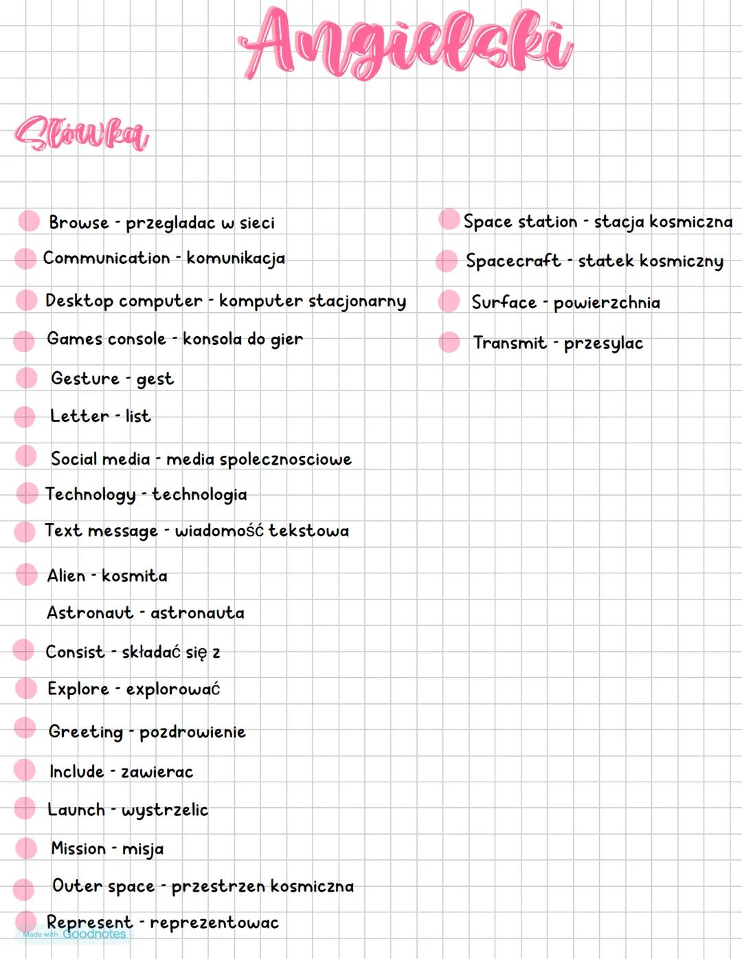 Slowka
Angielski
-
Browse przegladac w sieci
Communication - - komunikacja
Desktop computer - komputer stacjonarny
Games console - konsola d