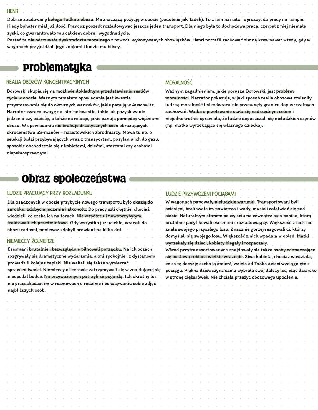 Proszę państwa do gazu
ЕРОКА: наросказной
CZAS AKCJI
RODZAJ: epika
Tadeusz Borowski.
GATUNEK LITERACKI: opowiadanie
MIEJSCE AKCJI
obox konce