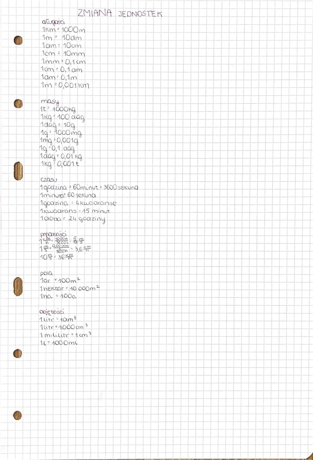 zamiana jednostek🎀