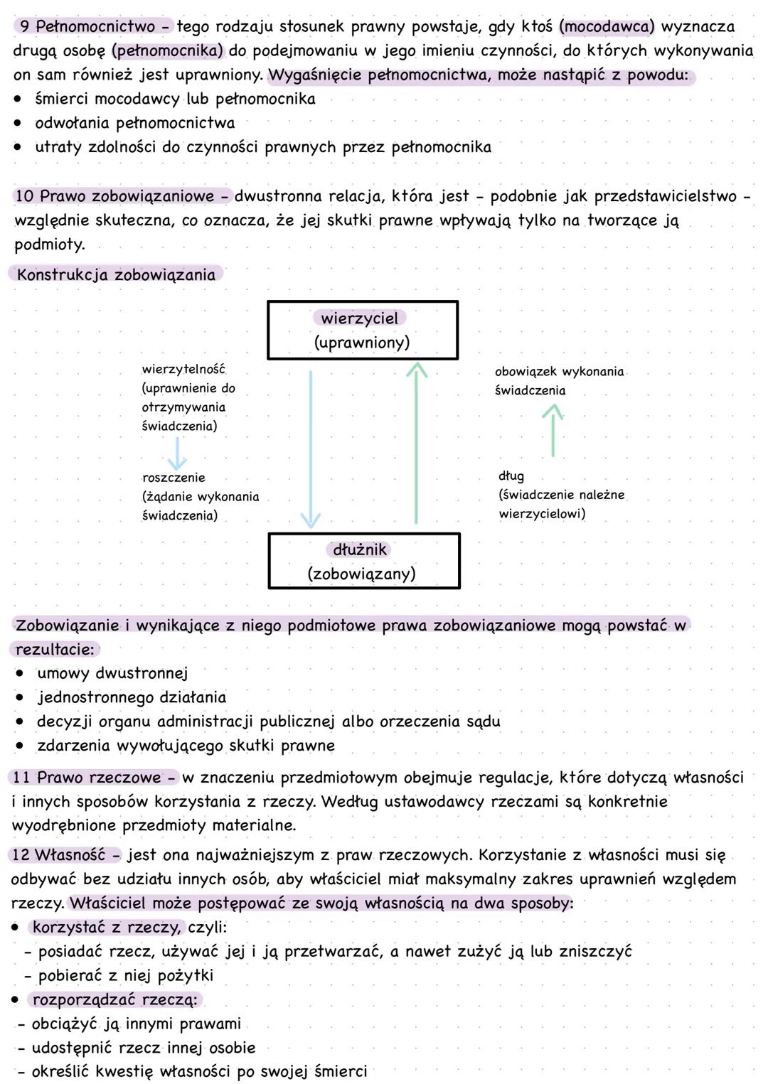 Prawo cywilne i rodzinne
1 W prawie cywilnym:
• strony stosunków mają autonomiczną i równorzędną pozycję (każdy może bronić swoich
interesów