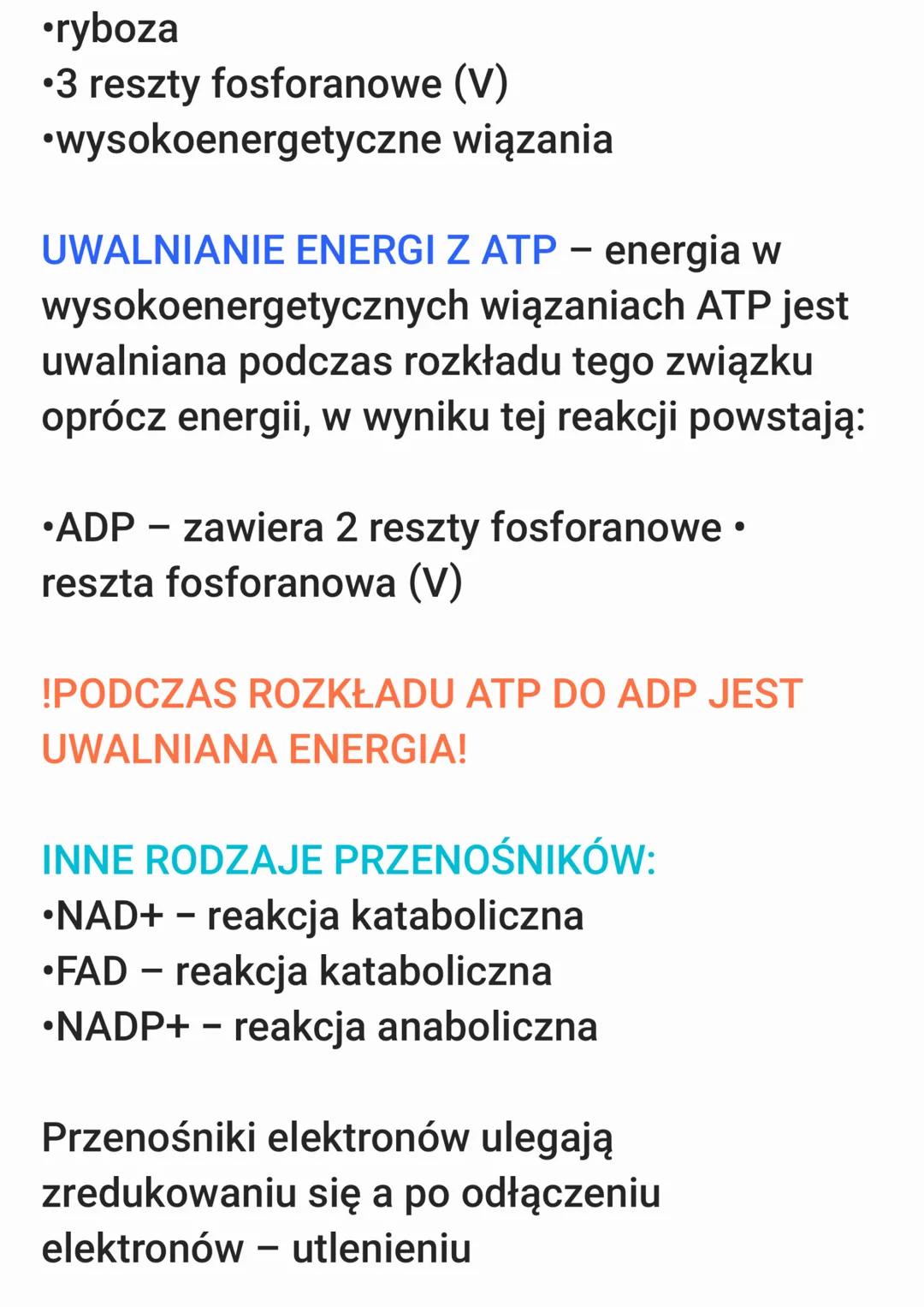 METABOLIZM
METABOLIZM – ogół przemian chemicznych
i energetycznych w organizmie
METABOLIZM = KATABOLIZM + ANABOLIZM
KATABOLIZM
* proces,