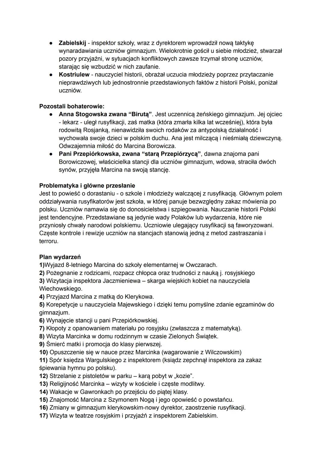 "Syzyfowe prace" Stefan Żeromski
Geneza: Żeromski pragnął ukazać przeżycia i doświadczenia pokolenia, które dorastało w
atmosferze walki z r