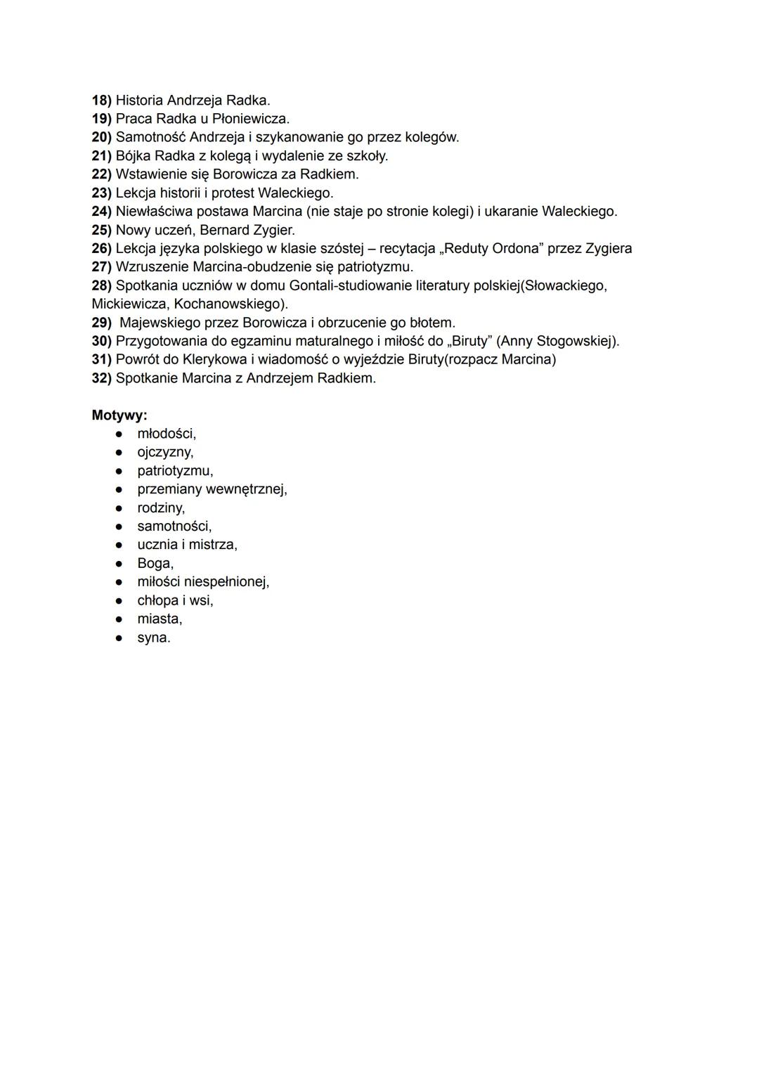 "Syzyfowe prace" Stefan Żeromski
Geneza: Żeromski pragnął ukazać przeżycia i doświadczenia pokolenia, które dorastało w
atmosferze walki z r