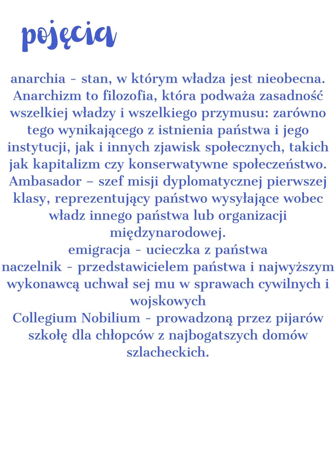 Upadek RP
Daty
rozbiory 1772 -1793 - 1795
konstytucja 3 maja - 3 maj 1791
konfederacja targowicka
konfederacja barska
-
1792
1768-1772
powst