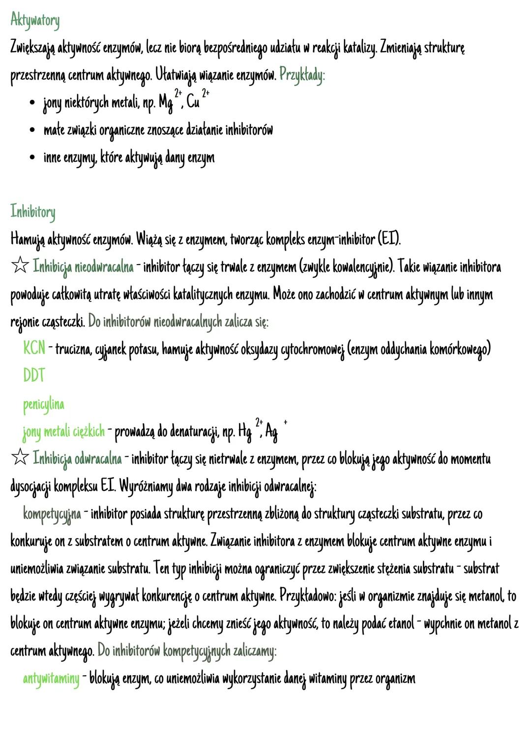 # Regulaga aktywności
# enzymóne
Stężenie substratu
Wzrost stężenia substratu zwiększa szybkość reakcji, aż do osiągnięcia wartości maksy