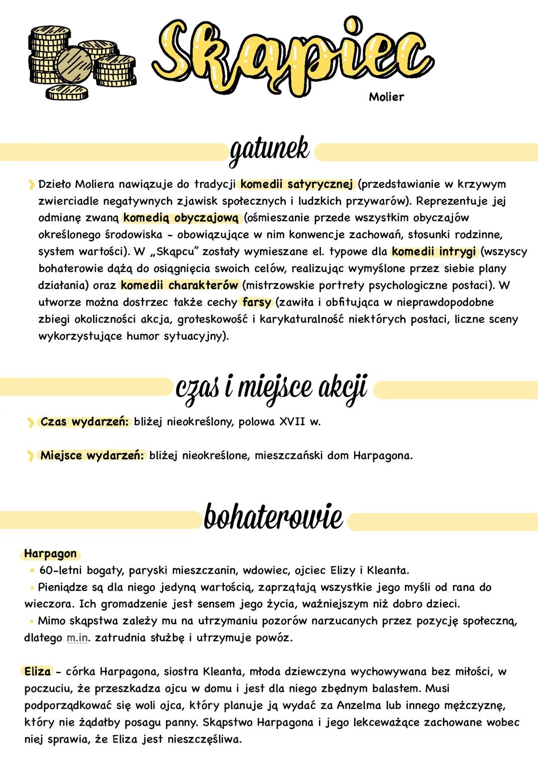 „Skąpiec” Molier