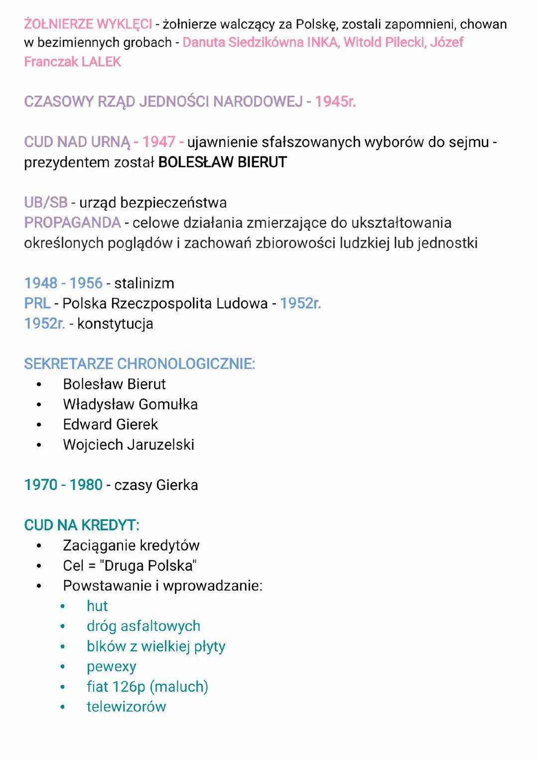 Polska po II wojnie światowej