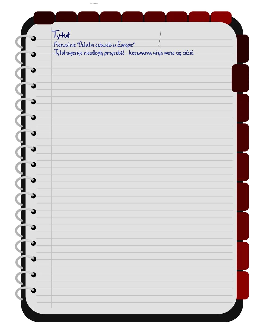 # Rok 1984
Winston Smith 39 lat, pracownik Departamentu Archiwów w Ministerstwie Prawdy,
przeciwnik Wielkego Brata i Partii. Pożąda Julii.