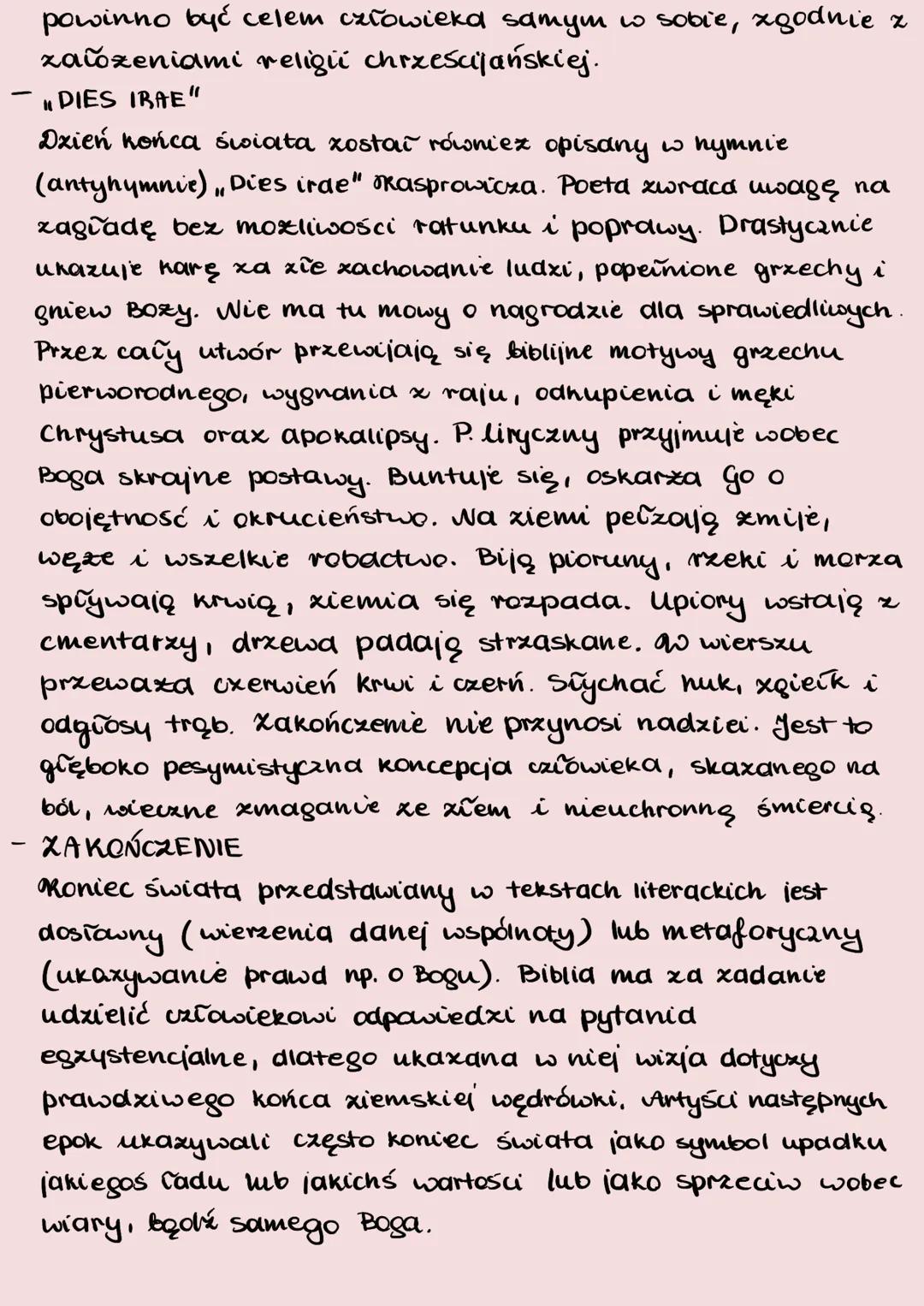 •
Apokalipsa
sw. Jana
Literacki obraz końca świata
-QOSTĘP
Człowiek, z natury istota ciekawska, pragnie wiedzieć, skąd
wziął się on sam czy