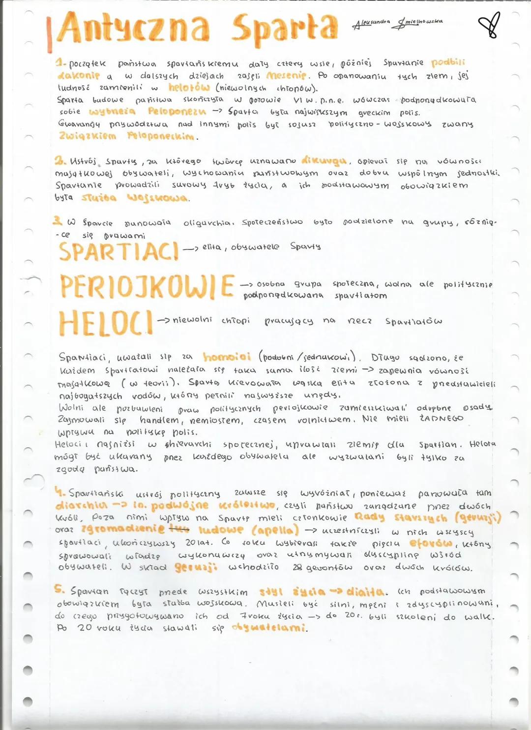 Antyczna Sparta
Aleksandra
miechowska
1- początek państwa spartans kiemu daty cztery wise, później Spartanie podbili
Lakonip a w dalszych dz