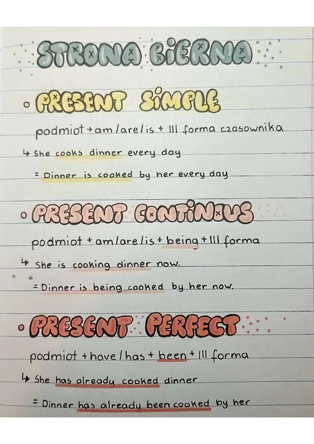 Strona bierna angielski