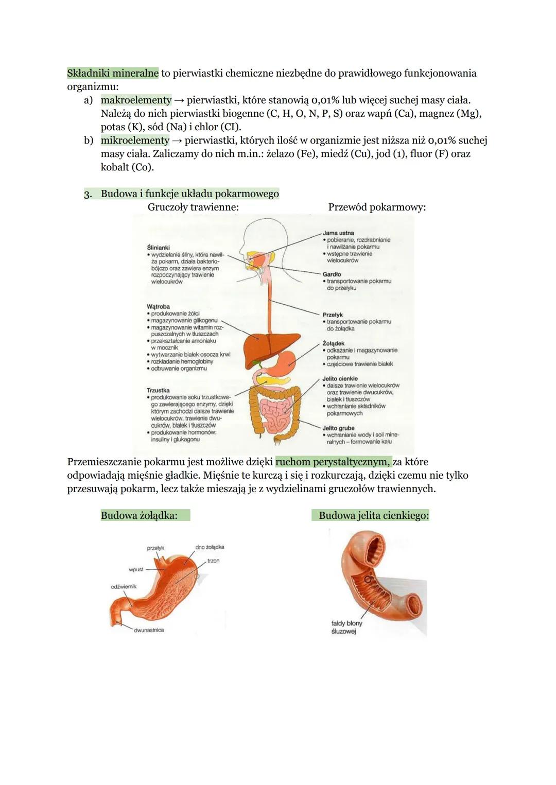 Biologia
→ Układ pokarmowy
1. Organiczne składniki pokarmowe
Cukry
Związki, których podstawową funkcją jest
dostarczanie organizmowi energii