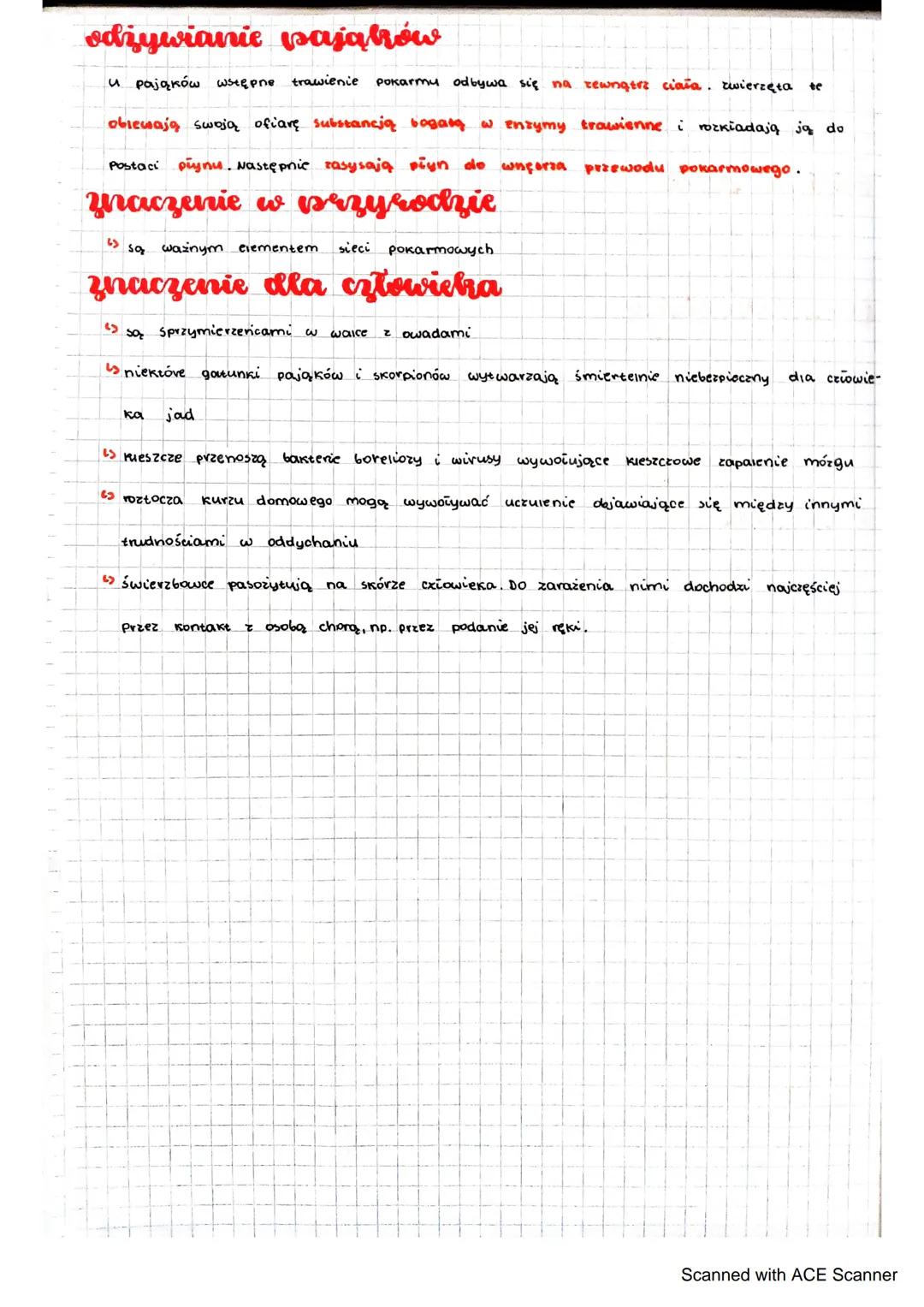 # biologia
miejsce zycia
Pajęczaki to głównie zwierzęta sądowe (np. krzyżak ogrodowy), tylko nieliczne gatunki
zamieszkują środowisko wodn