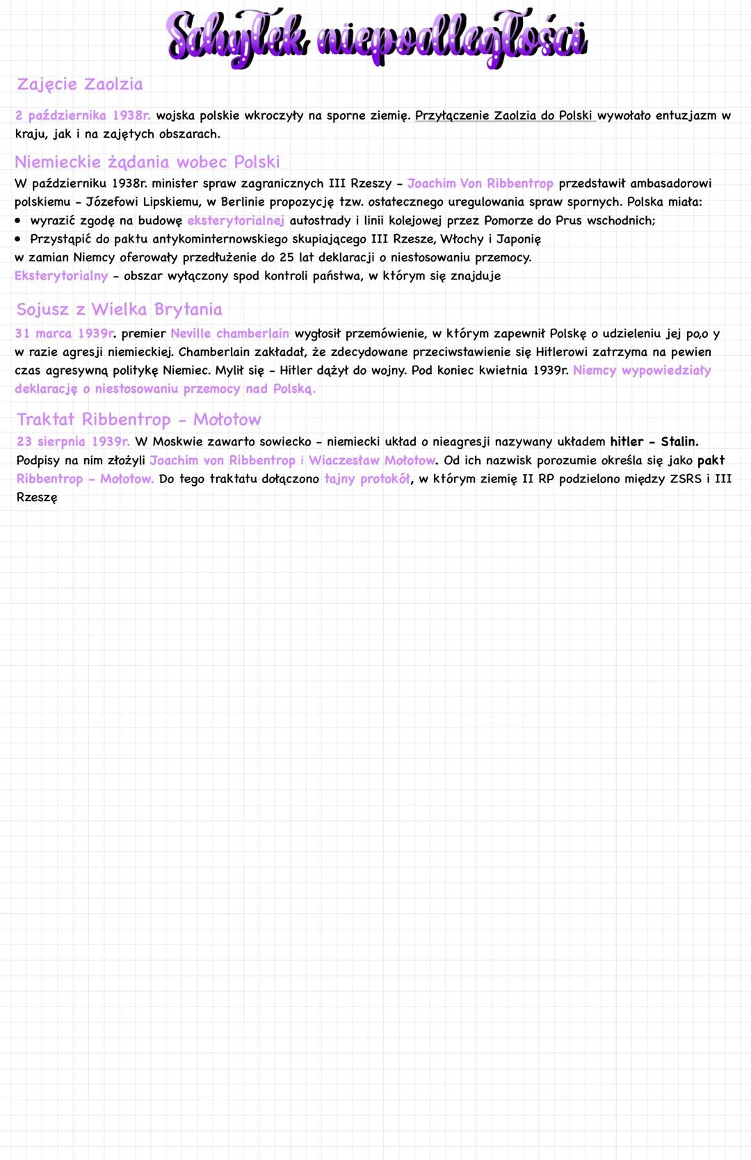 Schylek niepoalległości
Zajęcie Zaolzia
2 października 1938r. wojska polskie wkroczyły na sporne ziemię. Przyłączenie Zaolzia do Polski wywo
